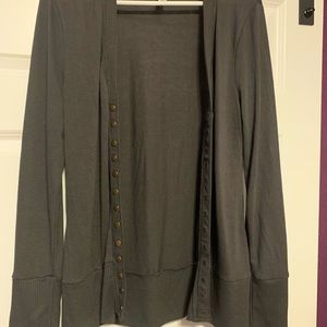 Grey Button Down Cardigan
